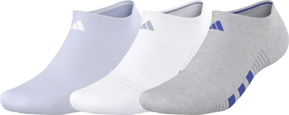 adidas Women's Cushioned 4.0 3-Pack No Show Sock-1