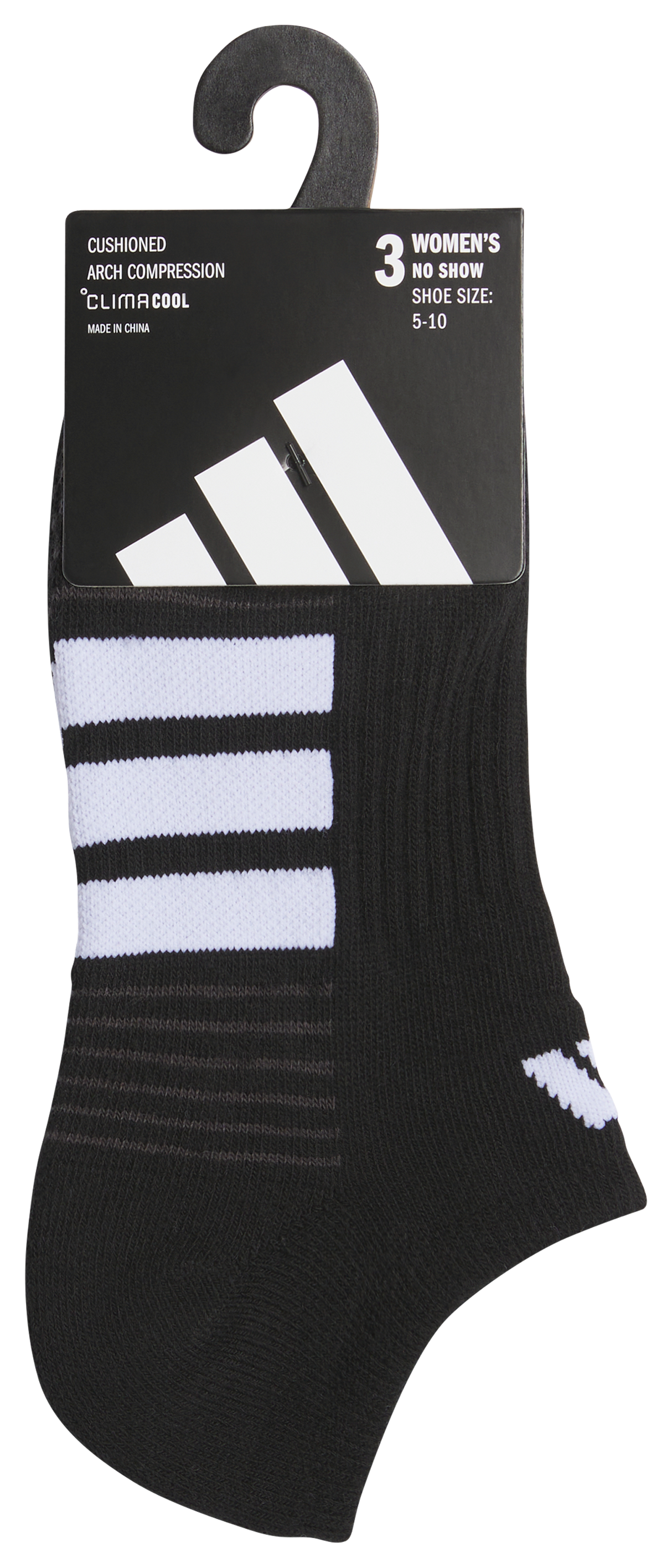 adidas Women's Cushioned 4.0 3-Pack No Show Sock-5
