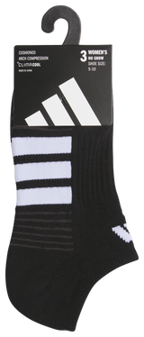 adidas Women's Cushioned 4.0 3-Pack No Show Sock-5