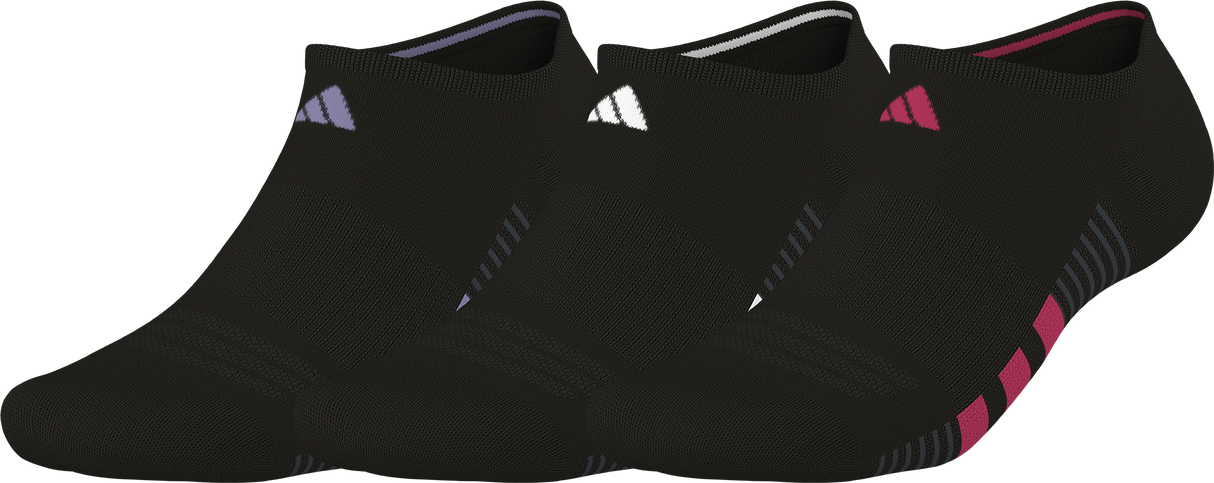 adidas Women's Cushioned 4.0 3-Pack No Show Sock-1