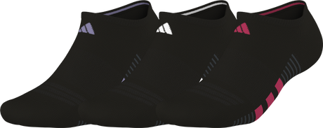 adidas Women's Cushioned 4.0 3-Pack No Show Sock-1
