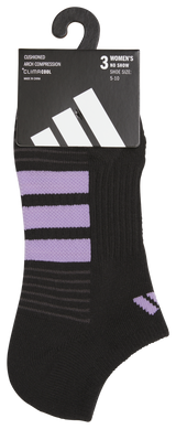 adidas Women's Cushioned 4.0 3-Pack No Show Sock-5