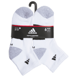 adidas Youth Athletic Cushioned 6-Pack Quarter Sock-6