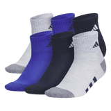 adidas Youth Athletic Cushioned 6-Pack Quarter Sock-1