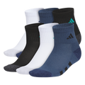 adidas Youth Athletic Cushioned 6-Pack Quarter Sock-1