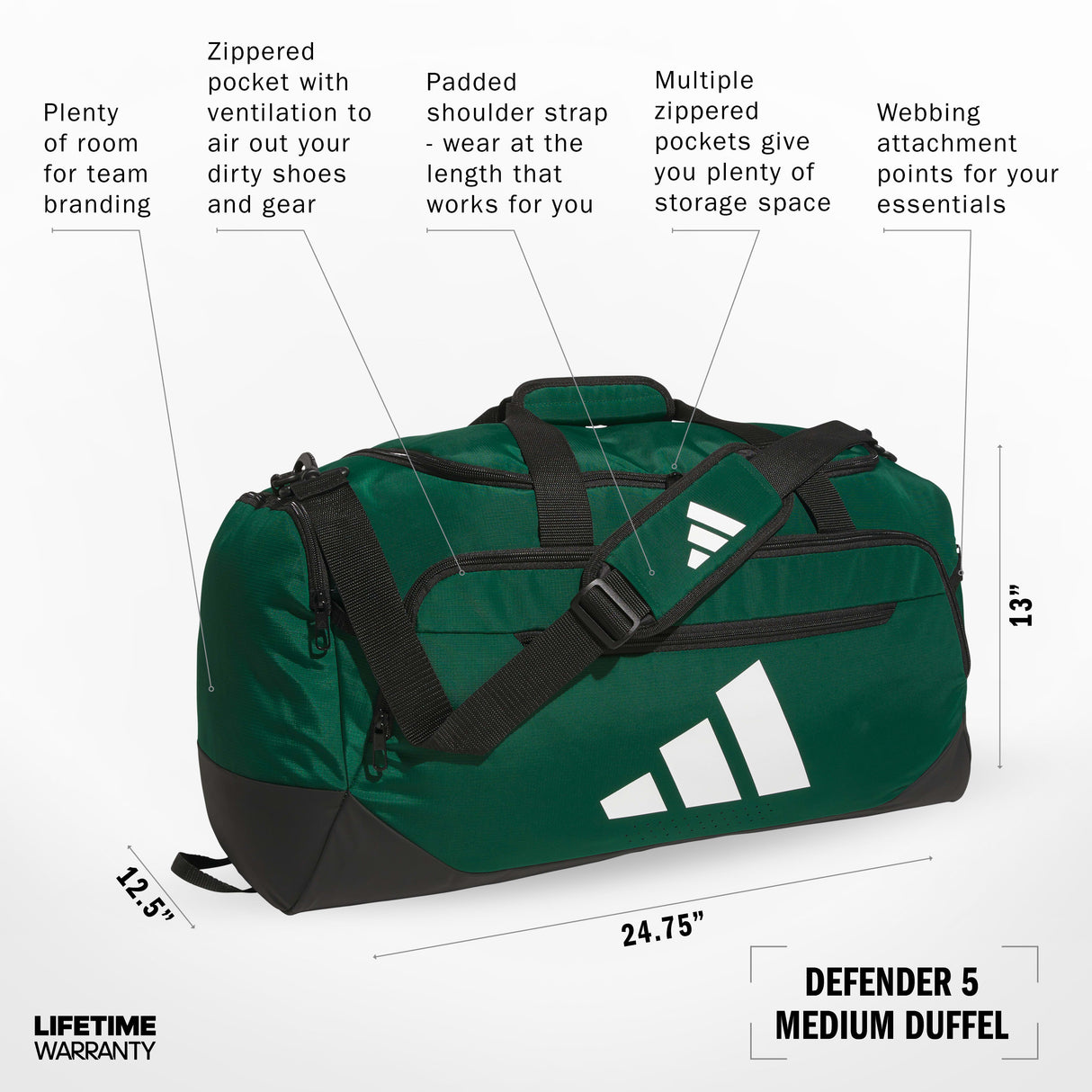 adidas Defender 5 Medium Duffel-2