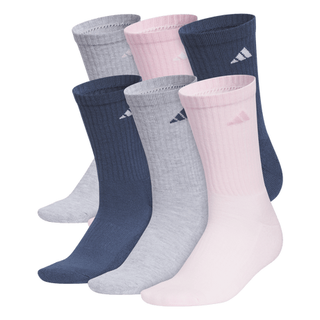 adidas Women's Athletic Cushioned 6-Pack Crew Sock-1