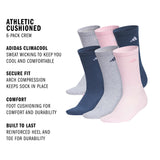 adidas Women's Athletic Cushioned 6-Pack Crew Sock-2