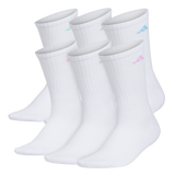 adidas Women's Athletic Cushioned 6-Pack Crew Sock-1