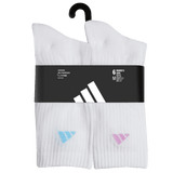 adidas Women's Athletic Cushioned 6-Pack Crew Sock-6