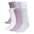 adidas Women's Athletic Cushioned 6-Pack Crew Sock-1
