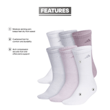 adidas Women's Athletic Cushioned 6-Pack Crew Sock-2