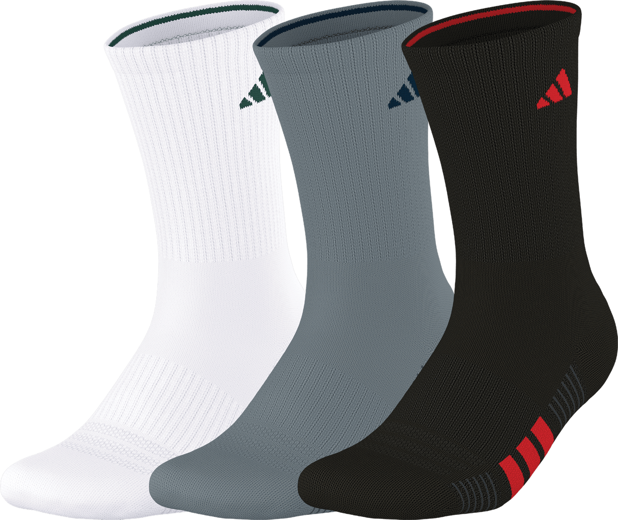 adidas Men's Cushioned 4.0 3-Pack Crew Sock-1