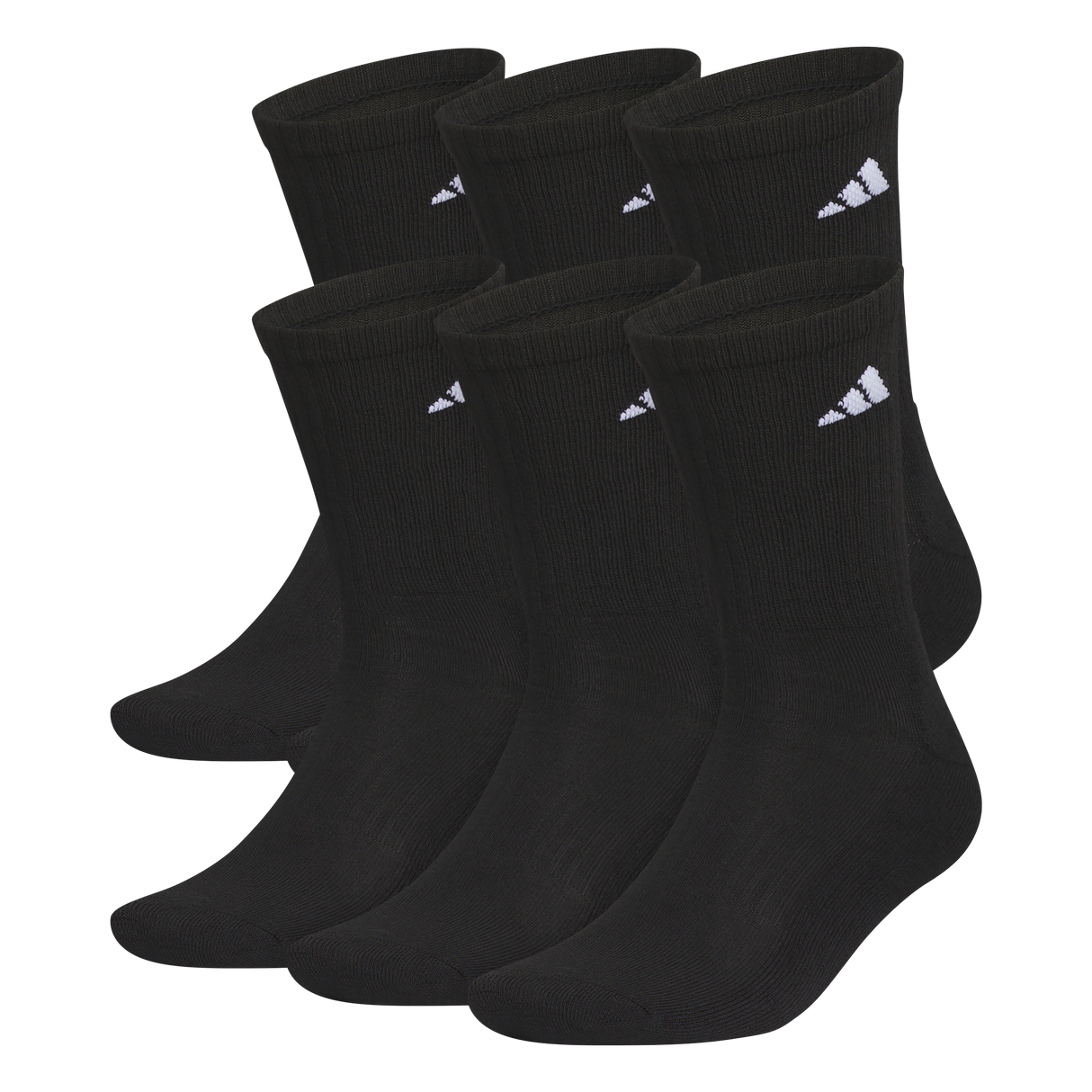 adidas Men's Classic Cushioned 6-Pack Crew Sock-1
