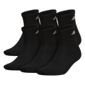 adidas Men's Athletic Cushioned 6-Pack Quarter Sock-1