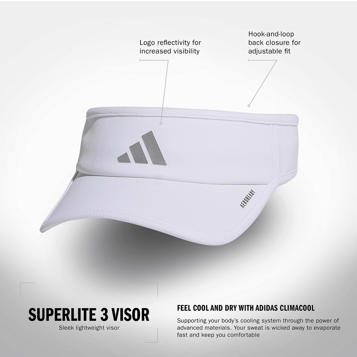 adidas Women's Superlite 3 Visor-3