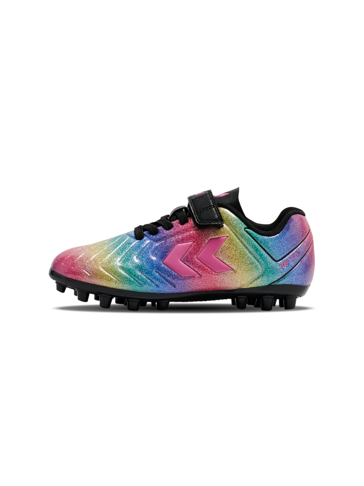 hummel Youth Top Star Mid Ground Velcro 2.0 Cleats-1