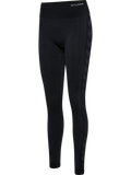 hummel Women's Mindful Training Shine Seamless Mid Waist Tights-1