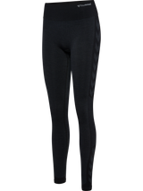 hummel Women's Mindful Training Shine Seamless Mid Waist Tights-1