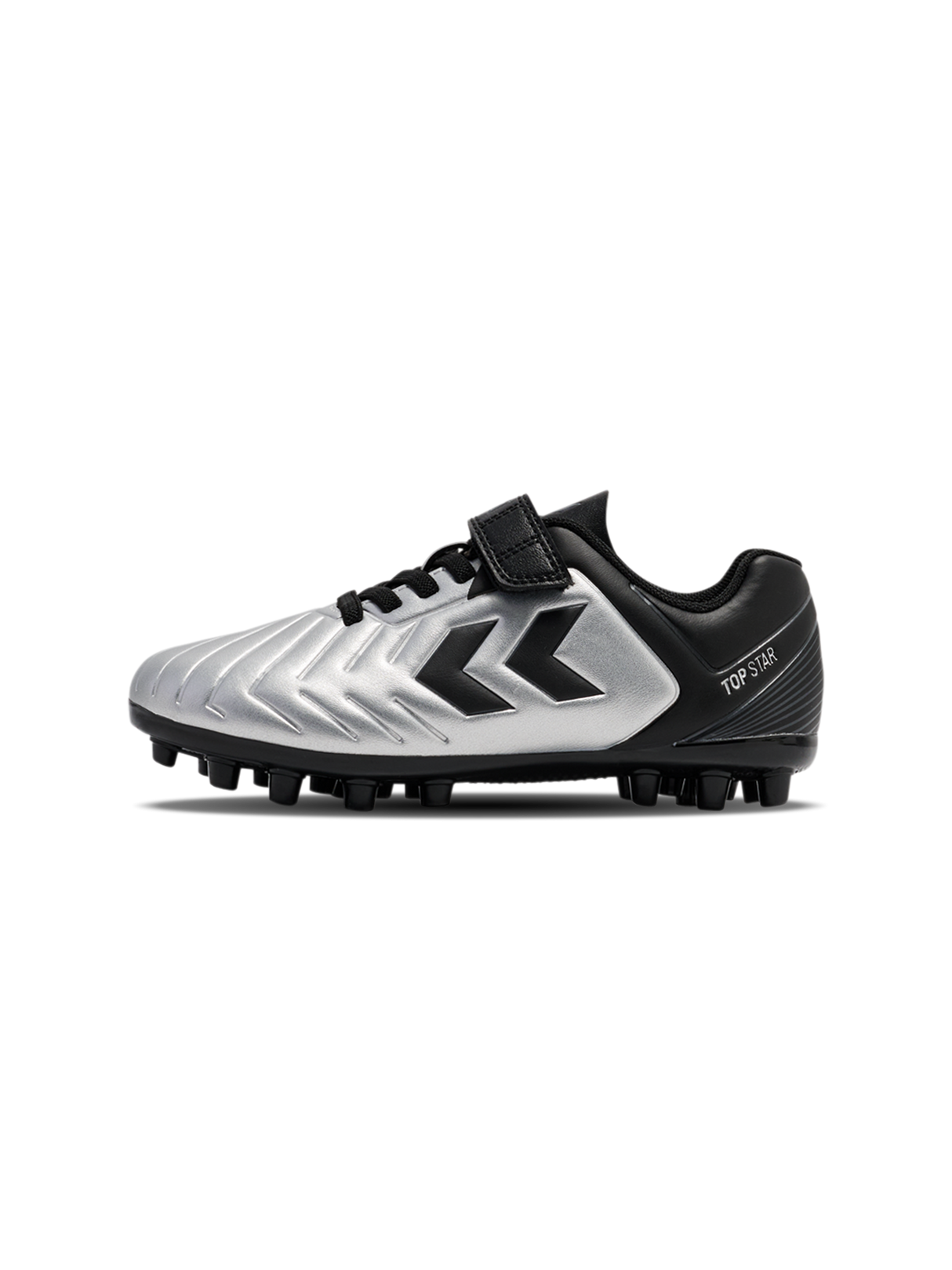 hummel Youth Top Star Mid Ground Velcro 2.0 Cleats-1