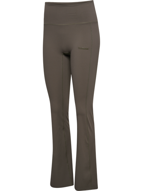 hummel Women's Prima Rib Straight Leg High Waist Tights-1