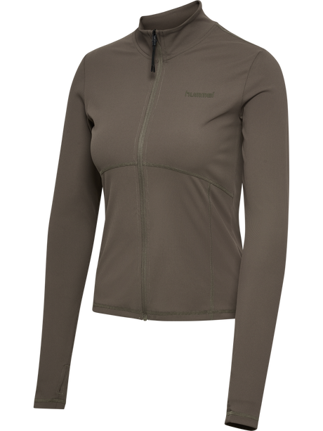 hummel Women's Prima Rib Zip Blouse-1