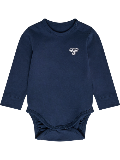 hummel Youth Mini Bee Solid Bodysuit Long Sleeve-1