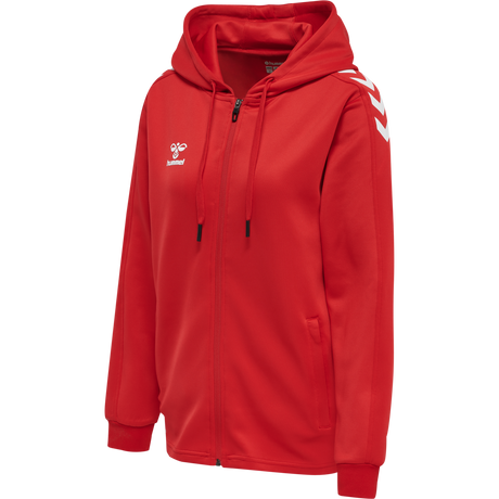 hummel Women's Core XK Poly Zip Hood Sweatshirt-1