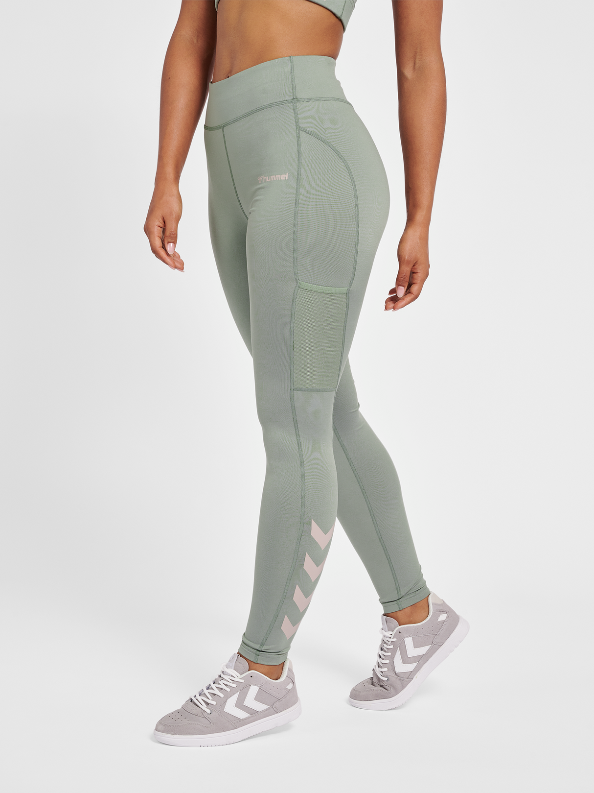 hummel Women's Mindful Training Chipo Mid Waist Tights-5