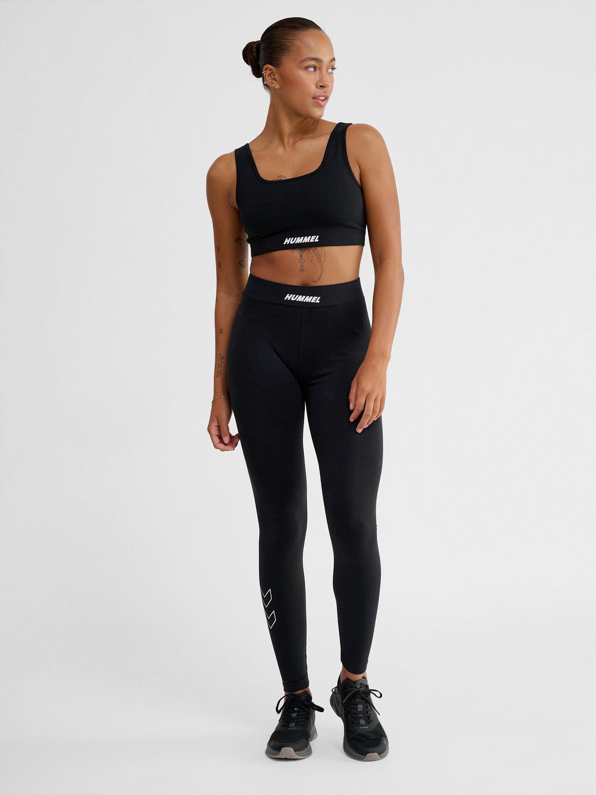 hummel Women's Elemental Cotton High Waist Tights-7
