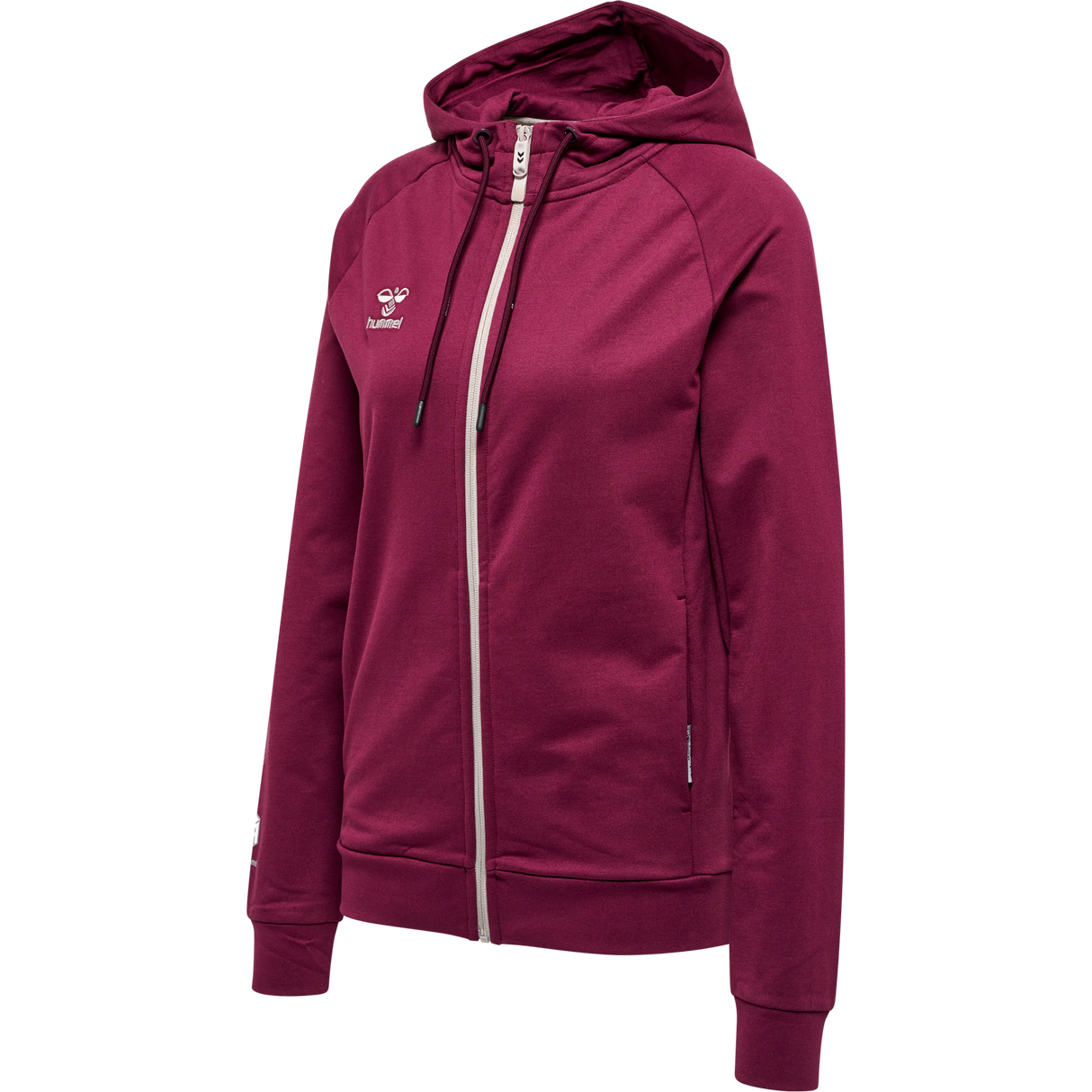 hummel Women's Move Grid Cotton Zip Hoodie-1