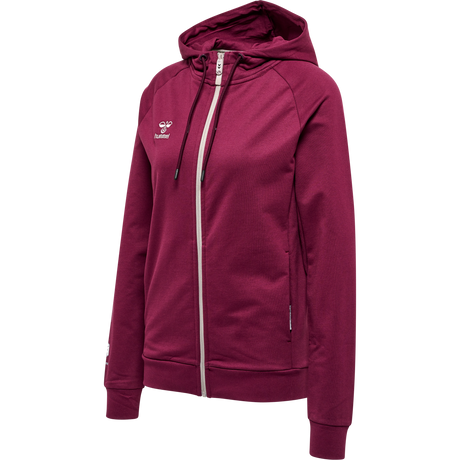 hummel Women's Move Grid Cotton Zip Hoodie-1