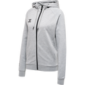 hummel Women's Move Grid Cotton Zip Hoodie-1