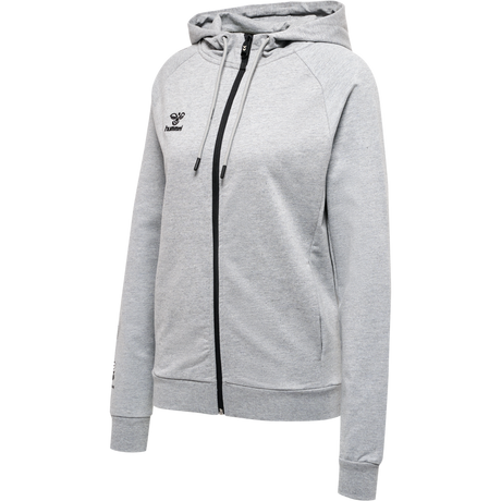 hummel Women's Move Grid Cotton Zip Hoodie-1