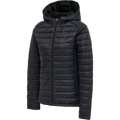 hummel Women's Red Quilted Hood Jacket-1