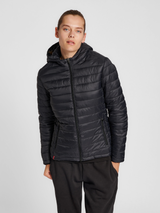 hummel Women's Red Quilted Hood Jacket-5