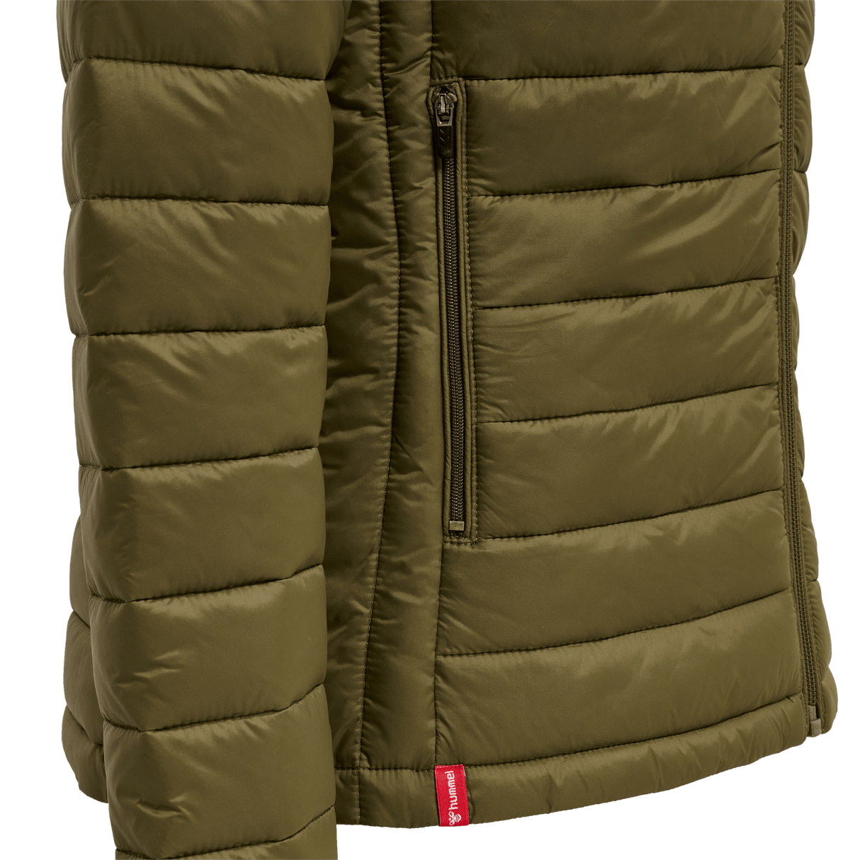 hummel Women's Red Quilted Hood Jacket-3