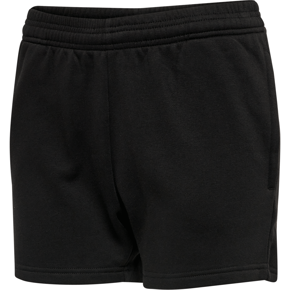 hummel Women's Red Basic Sweat Shorts-1