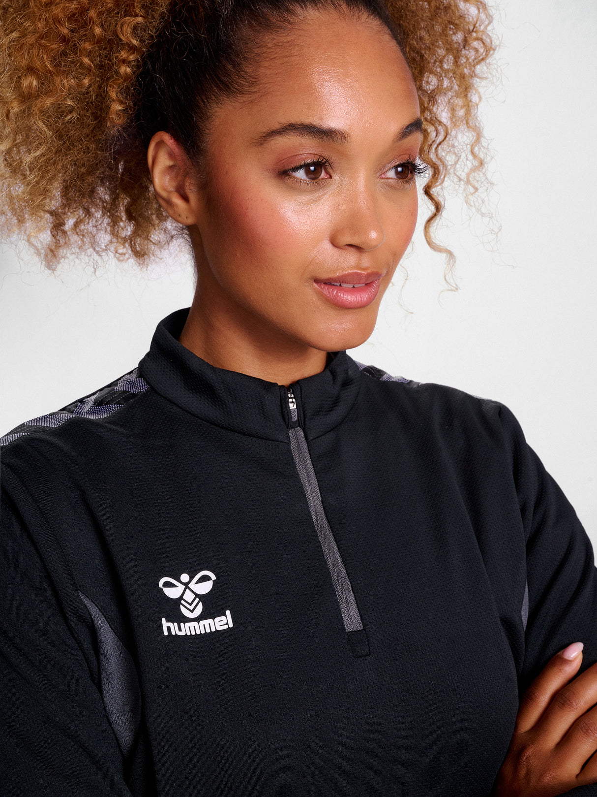 hummel Women's Authentic Half Zip Sweatshirt-5