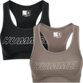 hummel Women's Training Essentials Tola 2-Pack Sports Bra-1