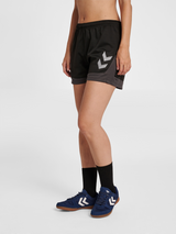 hummel Women's Lead Poly Shorts-5