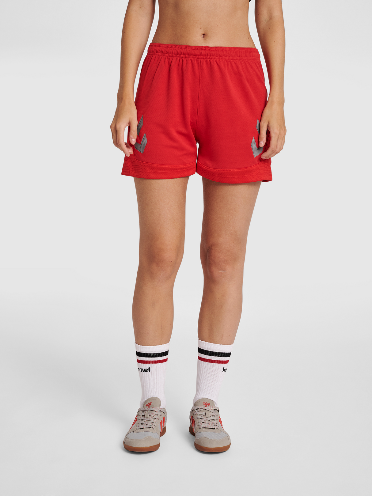 hummel Women's Lead Poly Shorts-5