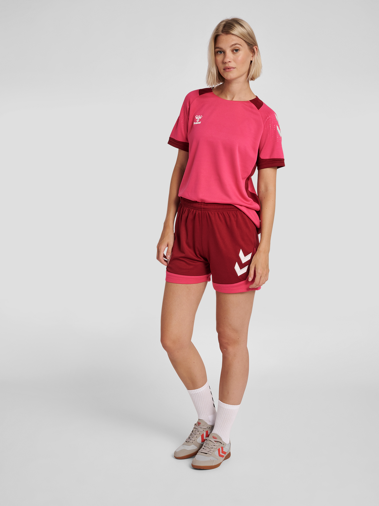 hummel Women's Lead Poly Shorts-4