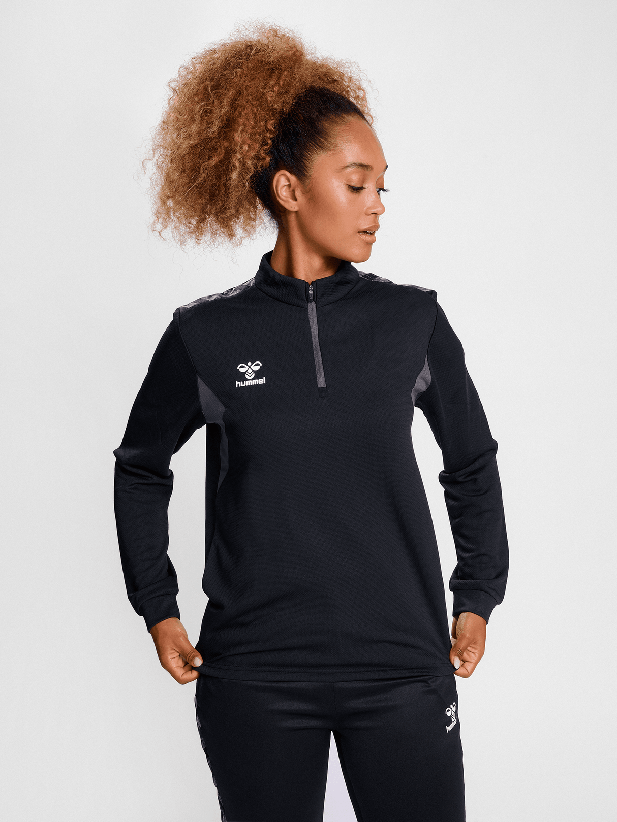 hummel Women's Authentic Half Zip Sweatshirt-5