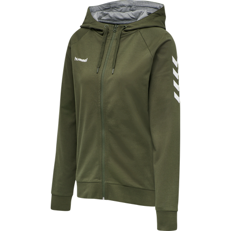 hummel Women's Go Cotton Zip Hoodie-1