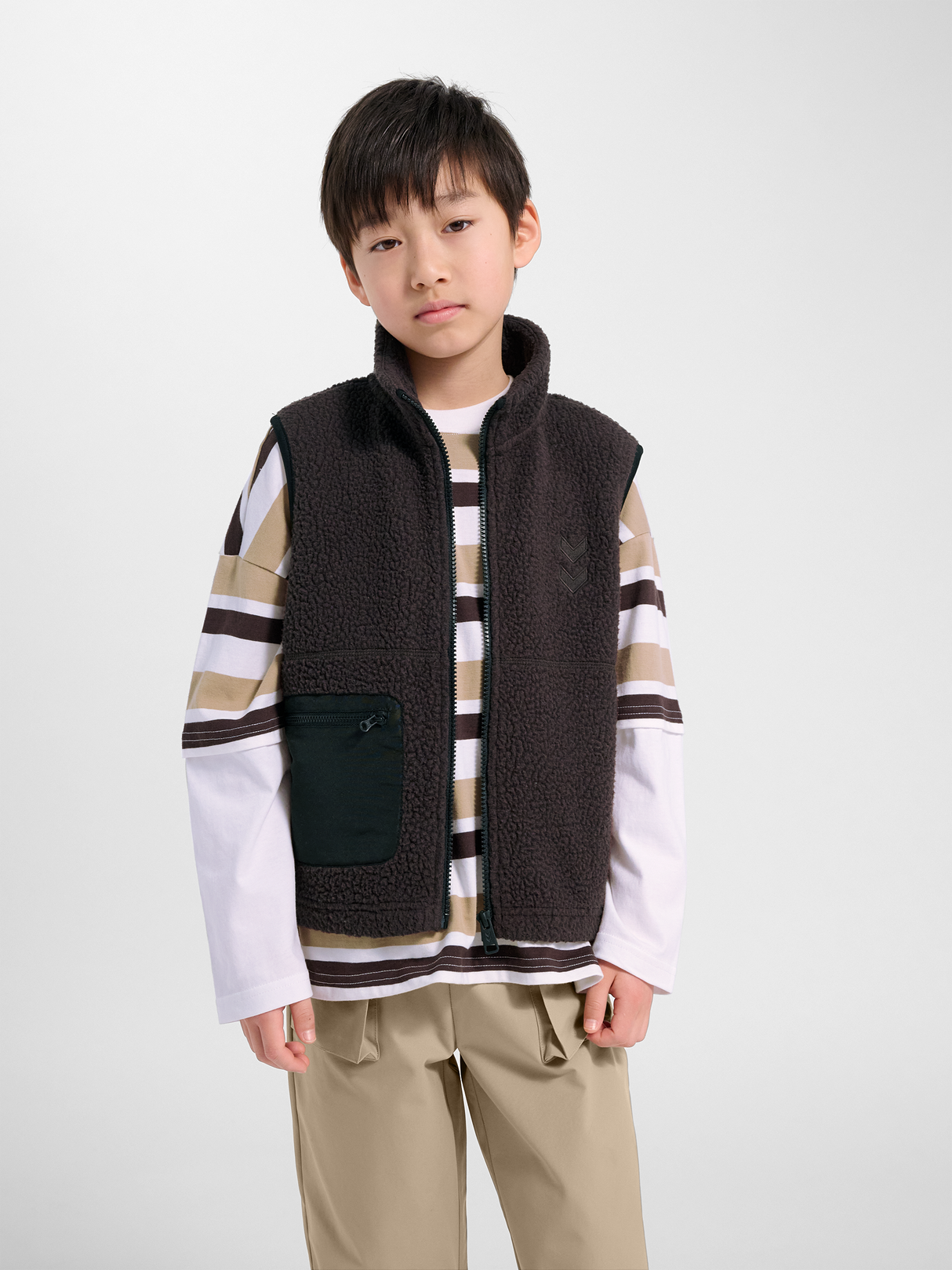 hummel Youth Martini Fleece Zip Vest-6