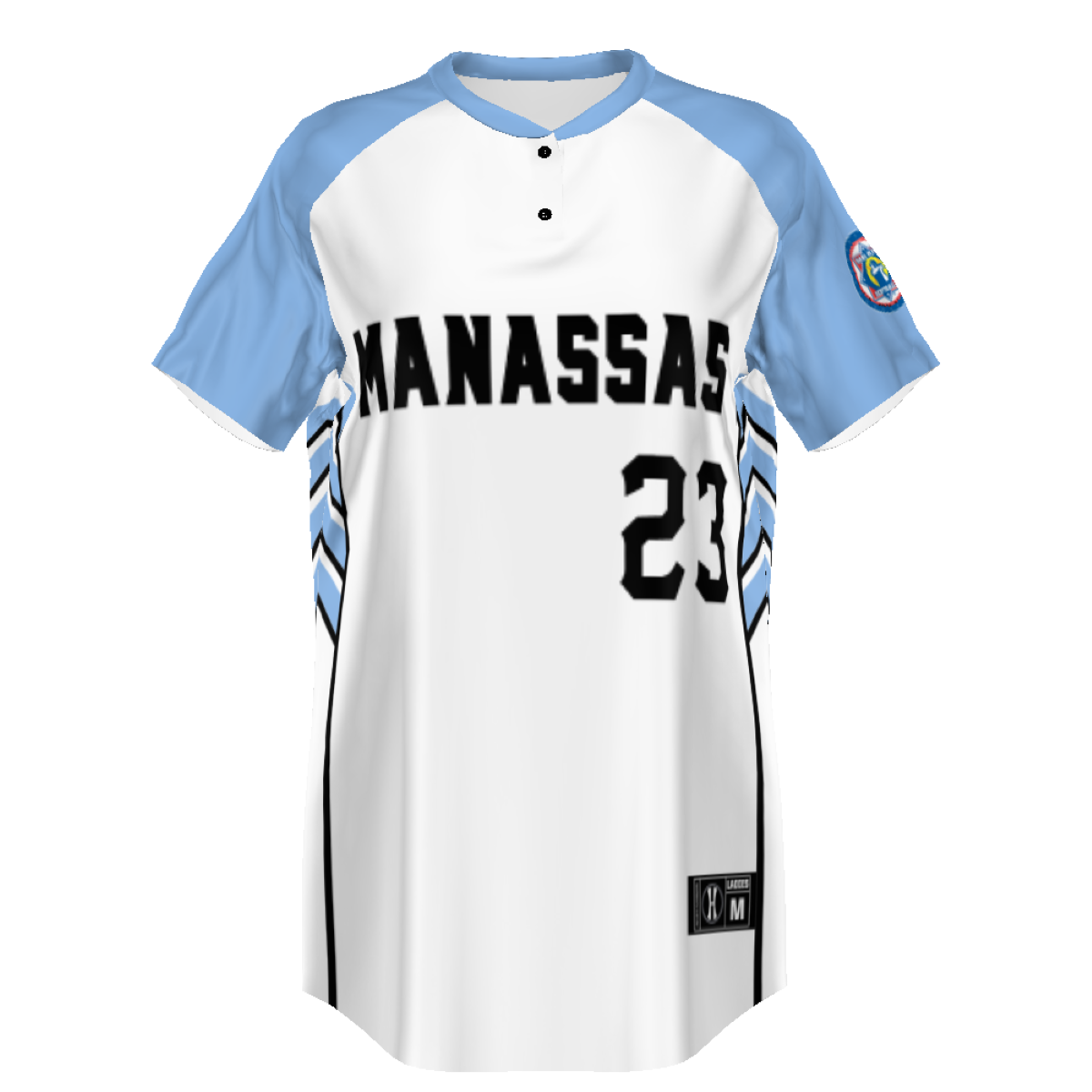 Holloway Babe Ruth Ladies Sublimated 2-Button Softball Jersey Team Softball Jerseys