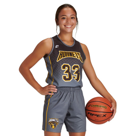 Custom Fitted Single-Ply Reversible Basketball Jersey (Womens, Girls)