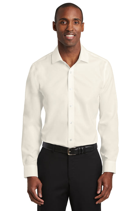 Red House Men's    Slim Fit Pinpoint Oxford Non-Iron Shirt
