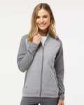 adidas Women's Heather Block Full-Zip Wind Jacket